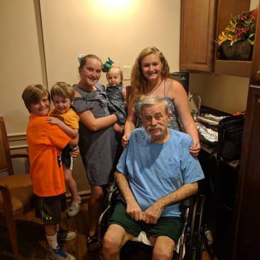 Paul Mahon and grandkids