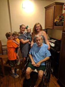 Paul Mahon and grandkids